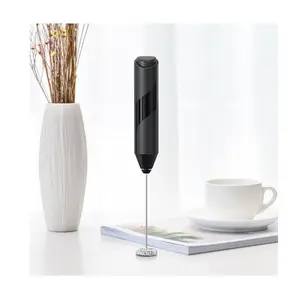 2023 Battery Operated Automatic Hand Milk Frother Electric Coffee Frother With Stainless Steel Whisk