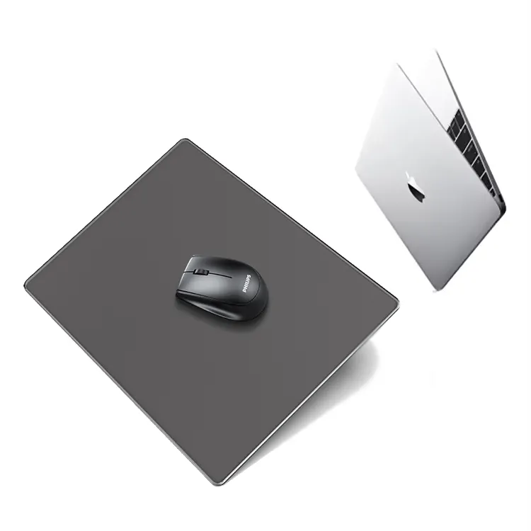 High-grade Smooth Glass Mousepad Custom Xxl Hard Mouse Pad 500X400 500X500 Printed Desk Mat Mouse Pad