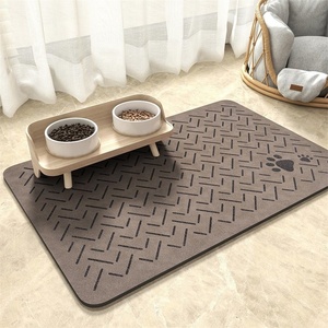 Tapis d'alimentation pour animaux de compagnie en diatomite, résistant à la saleté, facile à nettoyer, tapis anti-éclaboussures, plusieurs tailles en stock pour chiens et chats - Product Image 2