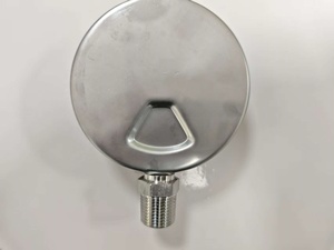 Manômetro de Alta Pressão 100mm (4\") 100MPa/15000psi - Aço Inoxidável 304, 1/2\" NPT, Certificado ASME B40.3, para Sistemas Hidráulicos - Product Image 2