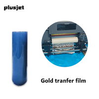 Plusjet vente en gros d'étiquettes en cristal transfert autocollants machine d'impression déchets feuille d'or uv ab dtf film de transfert
