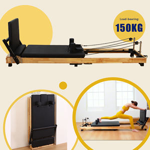 Machine de Pilates pliable en bois, lit d'entraînement de <span class=keywords><strong>yoga</strong></span>, équilibre professionnel, machine de Pilates en aluminium pour le fitness - Product Image 1