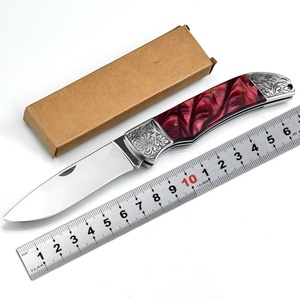 Classic Stainless Steel Non-Adjustable Folding <b>Bread</b> <b>Knife</b> 220mm Resin Handle Camping Survival Tool OEM/ODM Customizable DIY - Product Image 3