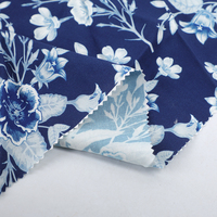Ventes chaudes Impression numérique douce personnalisée Motif floral sur tissu uni 100% rayonne pour robes Jupes et textiles de maison