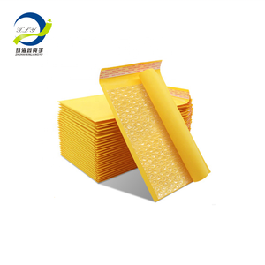 Échantillon gratuit d'enveloppe à bulles en papier kraft jaune 25*30 + 4cm antichoc de haute qualité sac d'expédition d'enveloppe rembourrée de vente en gros - Product Image 2