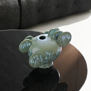 Vasi in Ceramica Astratti a Forma di <span class=keywords><strong>Cactus</strong></span> con Smalto Reattivo, Effetto Bolla, Decorazione Floreale Art Déco Ecologica Fatta a Mano per Arredamento Casa - Product Image 4