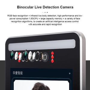 Hệ Thống Chấm Công Sản Phẩm Mới Hệ Thống Kiểm Soát Truy Cập Nhận Diện Khuôn Mặt Với Đầu Đọc Vân Tay 8 Inch Kiosk - Product Image 5