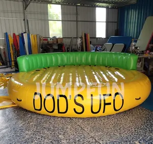 4.0m Crazy UFO inflation toys 10 persons Inflatable UFO boat adults water towable sports