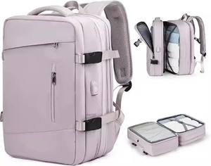 Sac à dos multifonctionnel imperméable personnalisé avec chargeur USB, sacs de voyage grande capacité, sacs extensibles en Oxford pour femmes et hommes - Product Image 1