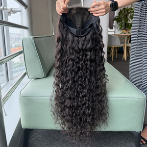 Wholesale Vietnamese Virgin Human Hair <b>Wig</b> Small Curly Natural Wave 9x6 HD <b>Lace</b> Closure Human Hair <b>Wig</b> Glueless Cap Design - Product Image 2