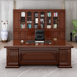 Escritorio Ejecutivo Moderno de Estilo Chino, Muebles de Oficina en Forma de L, Escritorio para Jefe con Gabinete de Almacenamiento para Espacio de Oficina - Product Image 2