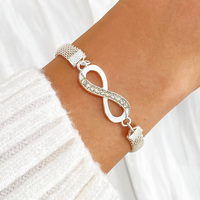 Bracelet chaîne en matériau de qualité supérieure, simple, attrayant, créatif, Pulsera De Cadena, élégant, moderne, bracelet à maillons tendance
