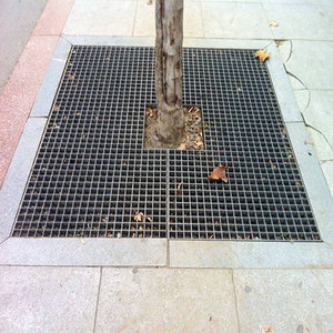 Galvanizado árbol cubierta de piscina de rejilla de acero de rejilla de la barra con el precio de fábrica y CE - Product Image 1