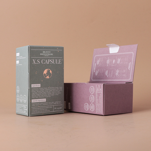 Carton pliable en carton duplex écologique OEM en gros avec impression de logo personnalisé pour boîte de produits de santé (capsules orales) - Product Image 3
