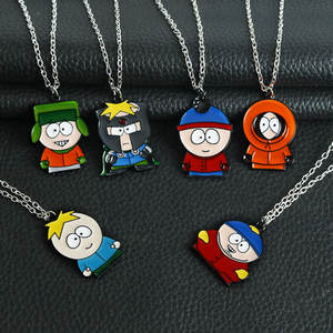 Classique dessin animé South park porte-clés bijoux Anime Figure Eric Cartman et <span class=keywords><strong>Kenny</strong></span> McCormick émail pendentif porte-clés collier - Product Image 2