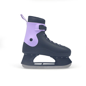 Nouvelles chaussures de patinage professionnelles pour femmes adultes, couleur noire et violette créative, dessus en PP, doublure en velours chaud, chaussures de patinage sur <span class=keywords><strong>glace</strong></span> pour patinoire - Product Image 1