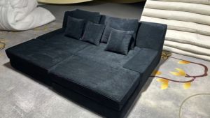 أثاث غرفة معيشة عصري للبيع بالجملة أريكة على شكل حرف L كنبة سرير مضغوطة أريكة مقطعية إسفنجية قابلة للضغط - Product Image 3