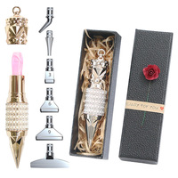Ensemble de stylos de peinture diamantée de luxe Songwoo, pointes métalliques multi-tailles avec boîte cadeau, outil de préhension de diamants pour la peinture diamantée DIY