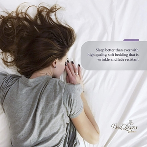 <span class=keywords><strong>Mellanni</strong></span>床单套装工厂 100% 聚酯微纤维多色平面图纸集固体 - Product Image 5