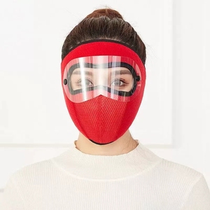 Caldo invernale traspirante moto maschere integrali in pile moto da cross moto guida collo cappuccio per sci ciclismo - Product Image 6