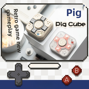 YEDC Pig Cube EDC ของเล่นหมุนนิ้วมือทำจากเรซิ่นซิลิโคนแม่เหล็ก ดีไซน์เก๋ไก๋ สร้างสรรค์ เป็นมิตรกับสิ่งแวดล้อม ช่วยผ่อนคลาย - Product Image 2