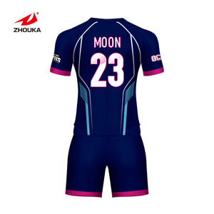 Supplier sublimation stripe soccer jersey set custom 100% polyester uniform soccer wear for adults - Product Image 6