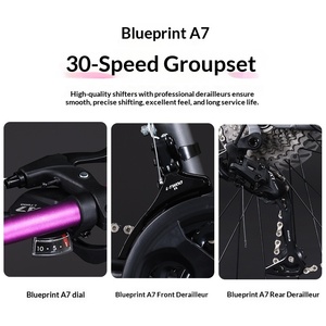 <span class=keywords><strong>Vélo</strong></span> de montagne en acier au carbone 21 vitesses, 24 pouces, pour hommes et femmes adultes, léger, avec freins à disque et amortisseurs, pour la route et le tout-terrain, pédale ordinaire - Product Image 4