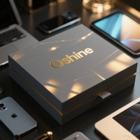 Nouveau Design Boîtes Cadeaux Personnalisées Rigides en Carton avec Couvercle et Base Amovibles, Emballage en Papier avec Col pour Téléphone