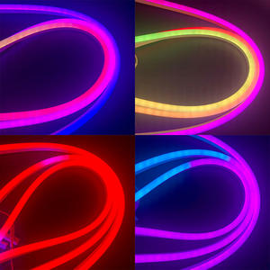 Tira de Luz <span class=keywords><strong>LED</strong></span> <span class=keywords><strong>RGB</strong></span> de Neón, 10*23mm, IP67 Impermeable, 10mm 5050SMD <span class=keywords><strong>RGB</strong></span>, Iluminación de Puente de Silicona a Todo Color para Paisajismo, Mangueras para Bricolaje - Product Image 6