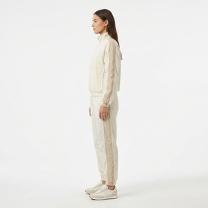 Ensemble coupe-vent pour femme, ensemble de survêtement color block pour femme, veste à col montant zippée et pantalon long, tenue décontractée en polyester - Product Image 2