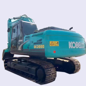 Excavadora sobre orugas Kobelco SK200 100% Original de 20 toneladas, maquinaria de construcción usada en Japón con bomba de motor central y PLC de engranajes - Product Image 1