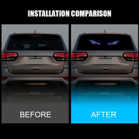 Écran LED pour vitre arrière de voiture, lampe œil de démon, écran souple LED, écran de voiture LED, écran matriciel flexible RGB