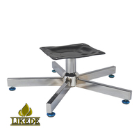 Base de chaise pivotante 5 étoiles en acier chromé robuste, base de chaise de salon moderne pour mobilier de bureau, d'hôtel, OEM