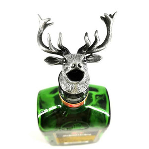 Tapón de Botella de Vino Navideño de Acero Inoxidable con Forma de Animal 3D, Cabeza de Ciervo, Vertedor de Vino al Vacío, Aireador, Boca de Vino de Metal con Forma de Alce - Product Image 5