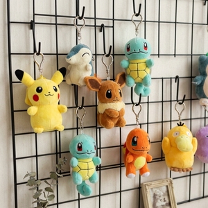 Porte-clés en peluche Pokémon de 4 pouces, mini-poupée anime, pendentif pour sac à dos scolaire, animaux en peluche de dessin animé Kawaii - Product Image 1