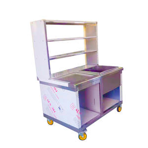 Fourniture d'usine VICTORY en acier inoxydable mis en place un chariot de collation de décrochage Chariot de thé au lait SS camion de nourriture pour d'autres fournitures de restaurant d'hôtel - Product Image 6