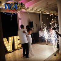 Décoration de fête de mariage, tapis de danse en étoile blanc éclairé par led