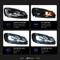 Faros Delanteros LED para Golf MK6, Diseño BBA Car Styling, Lente Proyector, 2009-2012, Luces de Circulación Diurna, Señalización, Luz Baja y Alta, Automáticas