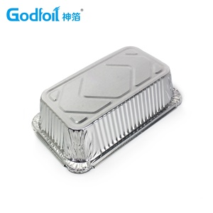 Eco-friendly Household Rectangular Food Grade Aluminum <strong>Foil</strong> <strong>Container</strong> 83160 Packaging 8011 3003 Godfoil Pulp Moulding Accept ISO - Product Image 5