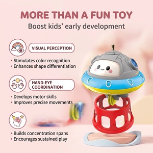 Juguete Educativo Científico para Niños, Monociclo UFO con Sonido y Luz, Girosco, Juego de Equilibrio en el Aire - Product Image 2