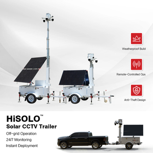 BIGLUX Remorque de surveillance solaire mobile tout-en-un, 2x450W/600W panneaux solaires, batterie 12000Wh, étanche IP65 pour parking - Product Image 6
