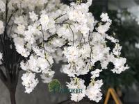 Arbre de mariage d'intérieur géant de 6 pieds 1.25 petit arbre de fleurs de cerisier artificiel de 14 pieds de couleur rose clair pour bois fabriqué