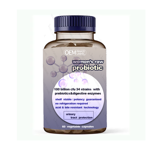 Oem ช่องคลอดเหนียวโปรไบโอติก 100 พันล้าน 34 สายพันธุ์โปรไบโอติกและพรีไบโอติกผู้หญิง Gummies โปรไบโอติก - Product Image 1