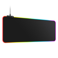 Tapis de souris rectangulaire P2 Gaming RGB 7 couleurs 800*300*4mm en caoutchouc souple antidérapant avec option de logo personnalisé en stock