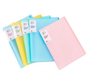 A4 Clear Sleeves 40 Pocket Presentation Book Plastic Sleeves 2 Pcs Binder Sheet Protectors Portfolio Book <b>Folder</b> Display - Product Image 2