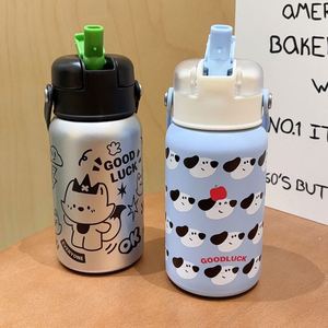 Botella de Agua Infantil con Dibujos Animados, Botella Térmica de Acero Inoxidable de Doble Pared, Aislada al Vacío para Niños Pequeños - Product Image 2