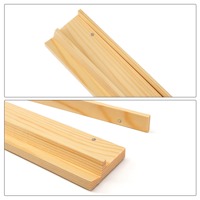 Plateau de jeu de Mahjong américain en bois naturel de 19 et 20 pouces avec pousseurs et support de jeu