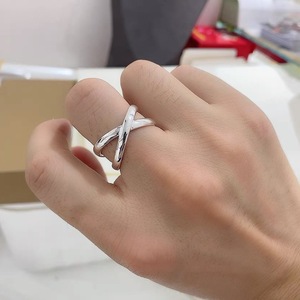 S925 Sterling <b>Silver</b> Women's <b>Ring</b> <b>Cross</b> Design Geometric Shape Everyday Wear Jewelry - Product Image 4