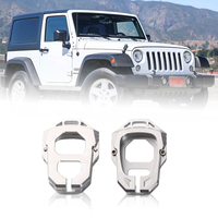 Carcasa de Aluminio CNC para Llaves de Coche, Fabricada en Fábrica, para Modelos JK 2007-2018, Estilo Plateado, Venta al Por Mayor de Autopartes