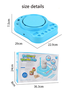 Bview Art Art Pottery Studio Tour de potier Kit d'artisanat artistique pour les radeaux et les activités à domicile Jouet éducatif École à domicile - Product Image 2